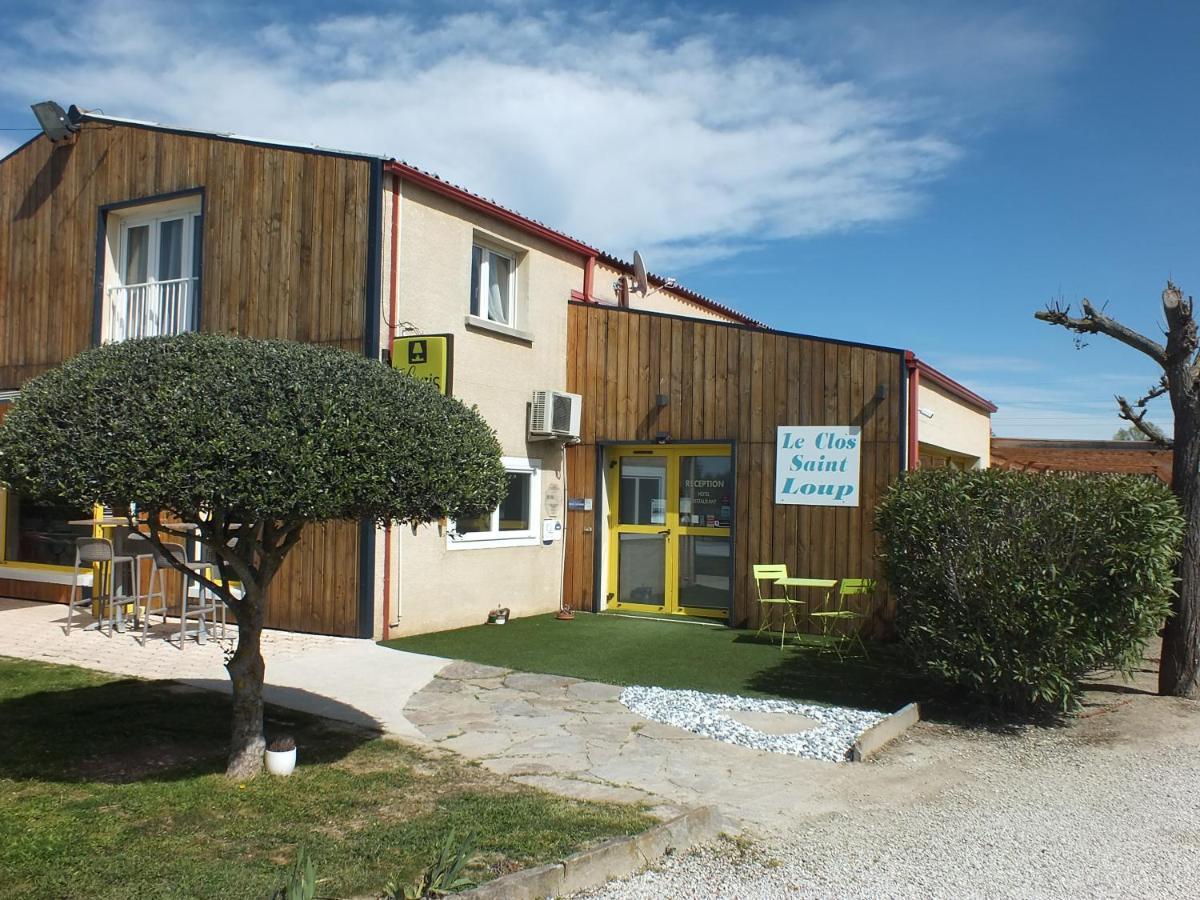 Logis Hotel Restaurant Le Clos Saint Loup Bram Exteriör bild